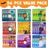 imageJOYIN 36 PCS Halloween Craft Stickers for Kids Party Favor Make a Face Stickers with Designs Witch Vampire DIY Craft Supplies for Halloween Party Game Classroom Activities Gift GoodiesFunny Stickers