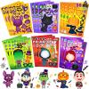 imageJOYIN 36 PCS Halloween Craft Stickers for Kids Party Favor Make a Face Stickers with Designs Witch Vampire DIY Craft Supplies for Halloween Party Game Classroom Activities Gift GoodiesFunny Stickers