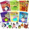 imageJOYIN 36 PCS Halloween Craft Stickers for Kids Party Favor Make a Face Stickers with Designs Witch Vampire DIY Craft Supplies for Halloween Party Game Classroom Activities Gift GoodiesFace Stickers