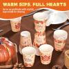 imageJOYIN 36 PCS Thanksgiving Disposable Cups9 oz Pumpkin Maple Leaves Paper Cups for Juice Coffee and HotCold Drinks 4 Charming Designs for Thanksgiving Party Fall Leaves Harvest Decoration