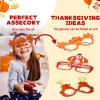 imageJOYIN 36 Pcs Thanksgiving Turkey Glasses Turkey Eyewear Frame ampamp Pumpkin Maple Leaves Photo Props Thanksgiving Eyeglasses Accessories for Kids Harvest Party Decoration One Size Fits All