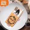 imageJOYIN 36PCS Thanksgiving Turkey Cutlery Holders Gold Foil Utensil Holders for Autumn Fall Party Dinner Table DecorThanksful Cutlery Holder