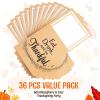 imageJOYIN 36PCS Thanksgiving Turkey Cutlery Holders Gold Foil Utensil Holders for Autumn Fall Party Dinner Table DecorThanksful Cutlery Holder