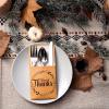 imageJOYIN 36PCS Thanksgiving Turkey Cutlery Holders Gold Foil Utensil Holders for Autumn Fall Party Dinner Table DecorThanksful Cutlery Holder