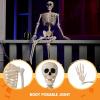 imageJOYIN 36quot Halloween Skeleton Decor 3FT Full Body Stayable Movable Joints Posable Hanging Skeletons for Halloween Decoration Yard Graveyard Haunted House Props Spooky Scene Party Favor36 inches