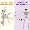 imageJOYIN 36quot Halloween Skeleton Decor 3FT Full Body Stayable Movable Joints Posable Hanging Skeletons for Halloween Decoration Yard Graveyard Haunted House Props Spooky Scene Party Favor16 inches