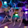 imageJOYIN 36quot Halloween Skeleton Decor 3FT Full Body Stayable Movable Joints Posable Hanging Skeletons for Halloween Decoration Yard Graveyard Haunted House Props Spooky Scene Party Favor16 inches