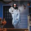 imageJOYIN 36quot Hanging Clown Outdoor Halloween Decorations Swinging Skeleton Decor with Light Up Eyes Button Battery Operated for Clearance Haunted House Prop Party SuppliesClown