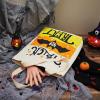 imageJOYIN 3PCS 1375 Large Halloween Tote Treat Bags for Trick or Treating Halloween Goodie Candy Bags Reusable White Canvas Gift Bag for Kids Party Favor Supplies Snack Grocery Tote with HandlesWhite