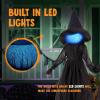 imageJOYIN 3pcs Halloween Witch Decorations Outdoor 5ft Spooky Hanging Ghost Animatronic Decor with Broomstick Light Up Props for Home Outside Yard Garden Lawn Porch Haunted House