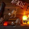 imageJOYIN 4 PCS Skeleton Cats Halloween Decorations Set Animal Courtyard for Photo Props Indoor Outdoor Decorations Trick or Treat Decor Spooky Scene Party Favors 7  79  3 inches