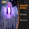 imageJOYIN 43quot Outdoor Halloween Decoration Scary Girl Hanging Ghost Decor Sound Activated with Lightup Head for Yard Patio Haunted House Lawn Garden