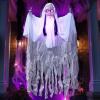 imageJOYIN 43quot Outdoor Halloween Decoration Scary Girl Hanging Ghost Decor Sound Activated with Lightup Head for Yard Patio Haunted House Lawn Garden