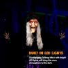 imageJOYIN 47 Animated Witch Halloween Decorations Outdoor Indoor Scary Halloween Animatronics Decor Hanging Ghost Talking Sound Activated Led Lights Eyes Haunted House Yard Garden Lawn