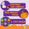 imageJOYIN 48 PCS Halloween Spooky Characters Mini Notepad Set in 6 Designs Halloween Note Pads Trick or Treat Gifts Set for Kids Trick or Treating School Classroom Party Favors Goodies Bags Fillers