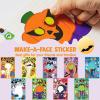 imageJOYIN 48 Pcs Halloween Pumpkin Stickers for Kids Halloween Party Favor Craft Party Supplies Funny Sticker with Different Pumpkin Design Classroom Activities Games Goodies Treat GiftsAge 3Face Stickers