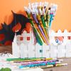 imageJOYIN 48PCS Halloween Pencils Bulk with Eraser Assorted Pencil Assortment Halloween Themed Stationery Set in 6 Design for Kids Boy Girl Trick or Treat Party Favor Supplies Classroom Gifts Prize