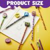 imageJOYIN 48PCS Halloween Pencils with Erasers Stationery Set 48 Colorful Pencils Assortment for Kids in 6 Designs 48 Giant Erasers in 12 Style Halloween Party Favor Supplies Classroom Prizes Gifts