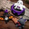 imageJOYIN 4PCS Baby Halloween Plush Toy Plushie Cauldron with Ghost Bat Cat Halloween Playset for Kid Trick or Treat School Classroom Party Favor Supply Gift Goodie Bag Stuffer Filler Prize and Treat