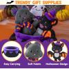 imageJOYIN 4PCS Baby Halloween Plush Toy Plushie Cauldron with Ghost Bat Cat Halloween Playset for Kid Trick or Treat School Classroom Party Favor Supply Gift Goodie Bag Stuffer Filler Prize and Treat