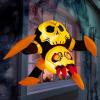 imageJOYIN 4ft Halloween Inflatable Spider Window Decoration Stuck Blow Up Spider Window Breaker with LED Light Scary Halloween Decoration for Outside Yard Garden Lawn House Decor