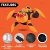imageJOYIN 4ft Halloween Inflatable Spider Window Decoration Stuck Blow Up Spider Window Breaker with LED Light Scary Halloween Decoration for Outside Yard Garden Lawn House Decor