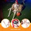 imageJOYIN 5 FT Halloween Skeleton Life Size Stayable Posable Skeleton Decor Full Body Movable Joints Giant Skeletons for Halloween Decoration Outdoor Haunted House Prop Spooky Scary Graveyard PartyPirate Skeleton