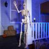 imageJOYIN 5 FT Halloween Skeleton Life Size Stayable Posable Skeleton Decor Full Body Movable Joints Giant Skeletons for Halloween Decoration Outdoor Haunted House Prop Spooky Scary Graveyard PartySpooky Skeleton