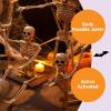 imageJOYIN 5 PCS Posable Halloween Skeleton Decor 16 Inches Full Body Posable Joints Hanging Skeletons for Halloween Decorations Graveyard Props Haunted House Accessories Spooky Scene Party FavorsOriginal