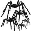 imageJOYIN 5 Packs Halloween Decorations Outdoor Giant Spiders Large Black Hairy Spider Set with Different Size for Halloween Outside Decor Lawn Yard Indoor Decor35quot 30quot 24quot 20quot 12quot