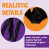 imageJOYIN 5 Packs Halloween Decorations Outdoor Giant Spiders Large Black Hairy Spider Set with Different Size for Halloween Outside Decor Lawn Yard Indoor Decor35quot 30quot 24quot 20quot 12quot