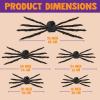 imageJOYIN 5 Packs Halloween Decorations Outdoor Giant Spiders Large Black Hairy Spider Set with Different Size for Halloween Outside Decor Lawn Yard Indoor Decor35quot 30quot 24quot 20quot 12quot