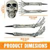 imageJOYIN 5 Pcs Halloween Skeleton Decorations Outdoor Life Size Skeleton Yard Stakes Groundbreaker Skulls Decor for Graveyard Yard Lawn Garden Ground Party SuppliesRealistic Skeleton