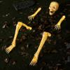 imageJOYIN 5 Pcs Halloween Skeleton Decorations Outdoor Life Size Skeleton Yard Stakes Groundbreaker Skulls Decor for Graveyard Yard Lawn Garden Ground Party SuppliesLED Realistic Skeleton