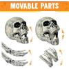 imageJOYIN 5 Pcs Halloween Skeleton Decorations Outdoor Life Size Skeleton Yard Stakes Groundbreaker Skulls Decor for Graveyard Yard Lawn Garden Ground Party SuppliesRealistic Skeleton