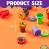 imageJOYIN 50 Pcs Halloween Stamps for Kids 25 Designs Assorted Plastic Stamps Bulk Trick Or Treat Stampers for Halloween Party Favor Gifts Halloween Goodie Bag Fillers Classroom Game Prizes