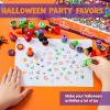 imageJOYIN 50 Pcs Halloween Stamps for Kids 25 Designs Assorted Plastic Stamps Bulk Trick Or Treat Stampers for Halloween Party Favor Gifts Halloween Goodie Bag Fillers Classroom Game Prizes