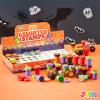 imageJOYIN 50 Pcs Halloween Stamps for Kids 25 Designs Assorted Plastic Stamps Bulk Trick Or Treat Stampers for Halloween Party Favor Gifts Halloween Goodie Bag Fillers Classroom Game Prizes