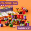 imageJOYIN 50 Pcs Halloween Stamps for Kids 25 Designs Assorted Plastic Stamps Bulk Trick Or Treat Stampers for Halloween Party Favor Gifts Halloween Goodie Bag Fillers Classroom Game Prizes