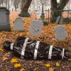 imageJOYIN 5ft Hanging Corpse Dead Victim Props Scary Inflatable Halloween Decorations Outdoor Creepy Body Haunted House Decor Props for Indoor Lawn Yard Party Garden