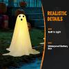 imageJOYIN 6 Pcs Halloween Decorations Outdoor Ghosts Pathway Lights 18 White Light Up Cloth Ghost with Yard Stakes for Graveyard Yard Lawn Garden Prop Party Decor Supplies