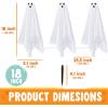 imageJOYIN 6 Pcs Halloween Decorations Outdoor Ghosts Pathway Lights 18 White Light Up Cloth Ghost with Yard Stakes for Graveyard Yard Lawn Garden Prop Party Decor Supplies