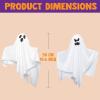 imageJOYIN 6 Pcs Halloween Decorations Outdoor Hanging Ghost 196 White Flying Ghost for Halloween Party Decorations Hanging Decor for Indoor Garden Yard Front Porch Patio Lawn Holiday Props