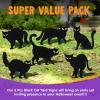 imageJOYIN 6 Pcs Halloween Yard Signs Decorations Outdoor Halloween Black Cat Stakes with Glow in Dark Eyes Scary Silhouette Decor for Pathway Graveyard Yard Garden Lawn Patio Party SuppliesBlack Cat