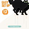 imageJOYIN 6 Pcs Halloween Yard Signs Decorations Outdoor Halloween Black Cat Stakes with Glow in Dark Eyes Scary Silhouette Decor for Pathway Graveyard Yard Garden Lawn Patio Party SuppliesBlack Cat