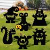 imageJOYIN 6 Pcs Halloween Yard Signs Decorations Outdoor Halloween Black Cat Stakes with Glow in Dark Eyes Scary Silhouette Decor for Pathway Graveyard Yard Garden Lawn Patio Party SuppliesMonster