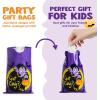 imageJOYIN 60 PCS Halloween Drawstring Treat Bags Goodie Candy Trick or Treat Bags Bulk 6 Design Goody Bag for Trick or Treating Small Plastic Snack Gifts Bag for Kids Halloween Party Favors Supplies