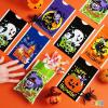 imageJOYIN 60 PCS Halloween Drawstring Treat Bags Goodie Candy Trick or Treat Bags Bulk 6 Design Goody Bag for Trick or Treating Small Plastic Snack Gifts Bag for Kids Halloween Party Favors Supplies