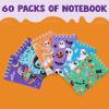 imageJOYIN 60 PCS Halloween Notepad Set 6 Designs Halloween Spooky Notepads for Kids Boys Girls Home School Supplies Classroom Party Favors Trick or Treating Goodies Bags Fillers Non Candy Treats