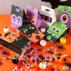 imageJOYIN 60 PCS Halloween Treat Bags Goodie and Candy Bags with Stickers Party Supplies Trick or Treat for Kids Halloween Party Favors Exchange Holiday Pastries Supplies
